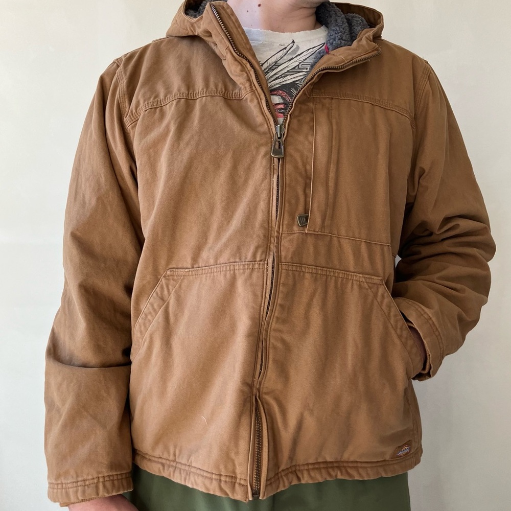 Dickies | Duck Canvas High Pile Fleece Lined Chore Barn Workwear Jacket